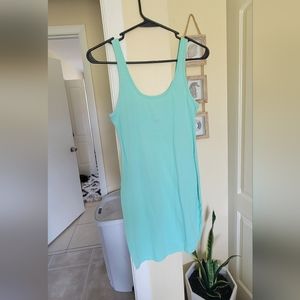 PINK Mint Green Tank Top Body Con Dress, S